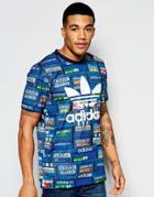 Adidas Originals T-shirt With Shoebox Print Aj6962 - Blue