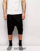 Unplugged Museum Shorts With Wrap Front - Black