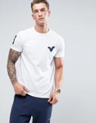 Voi Jeans Applique Swirl Logo T-shirt - White