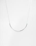 Weekday Bend Necklace - Silver