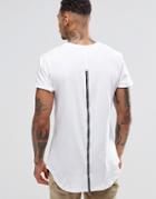 Sixth June T-shirt With Zip Back - White