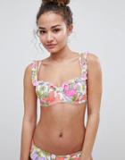 Floozie By Frost French Retro Daisy Underwired Bikini Top A - G Cup-multi