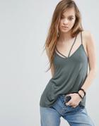 Asos The Ultimate Cami With Caging Detail - Green