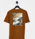 Columbia Westhoff Back Print T-shirt In Brown Exclusive To Asos