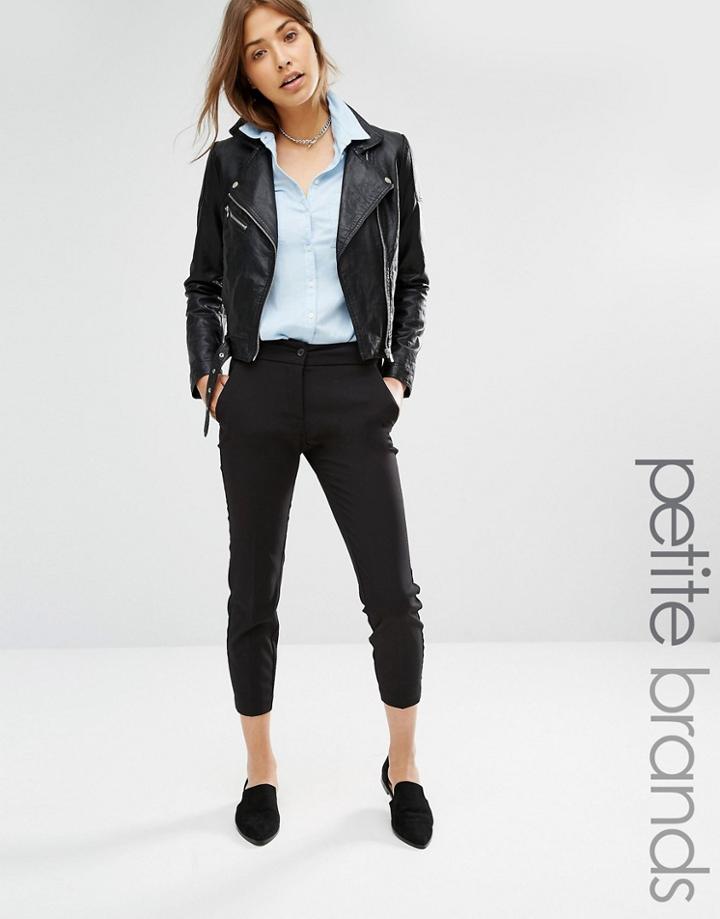 Vero Moda Petite Crop Ankle Pants - Black
