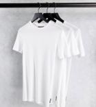 French Connection Tall 3-pack Lounge T-shirts In White