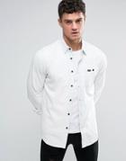 Rvca Bleached Denim Shirt - Navy