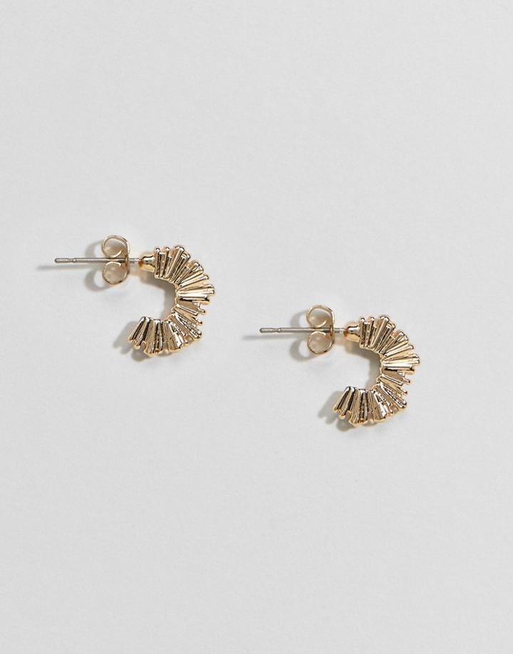 Pieces Spike Mini Hoop Earring - Gold