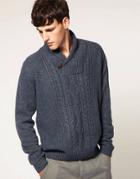 Minimum Shawl Collar Knit - Blue