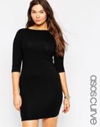Asos Curve Mini Body-conscious Dress - Black