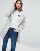 Asos Parka With Formal Styling - Gray