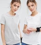 Asos Design Ultimate Crew Neck T-shirt 2 Pack Save - Multi