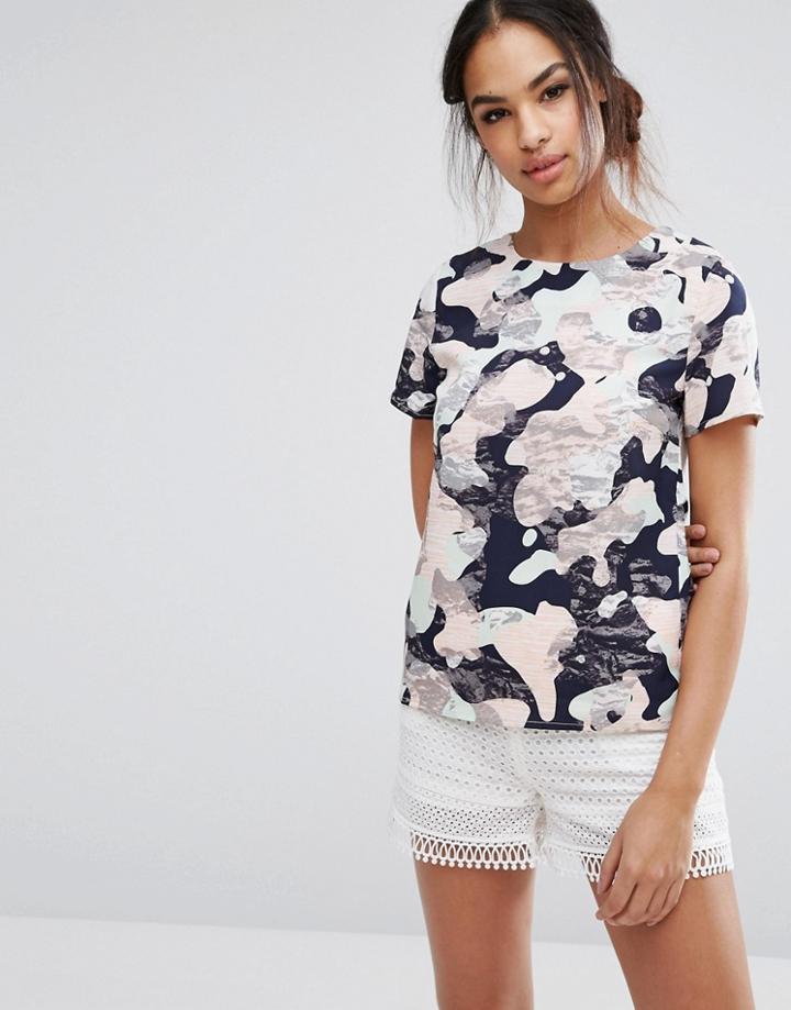 Sugarhill Boutique Camo Top - Pink