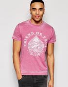 Friend Or Faux T-shirt Squid Skull Print - Pink