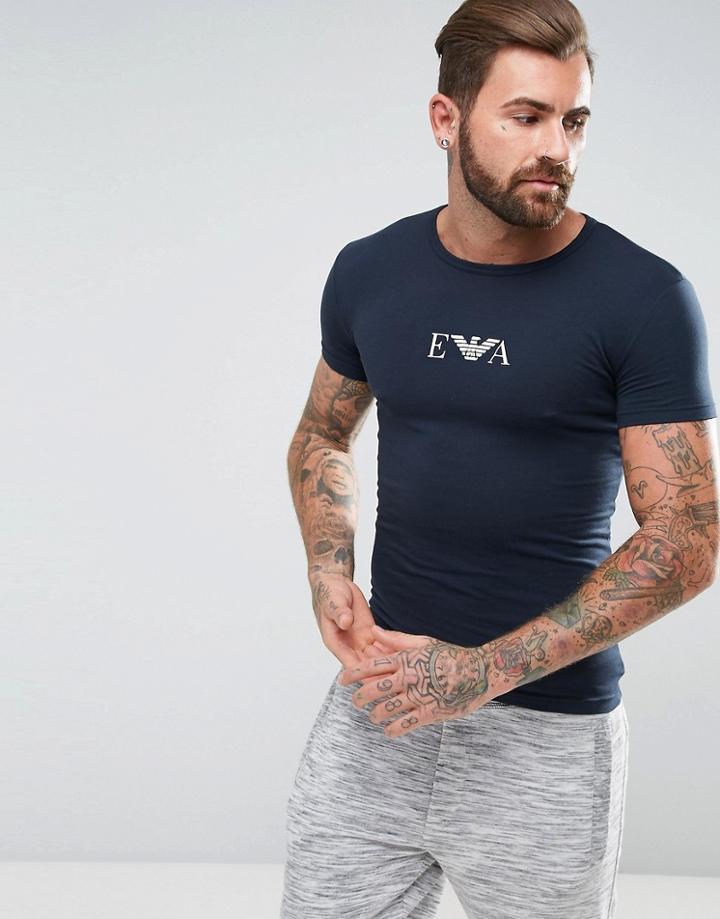 Emporio Armani Muscle Fit T-shirt In Marine - Navy
