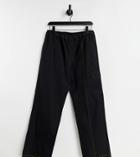Collusion Unisex Low Rise Cargo Pants In Black