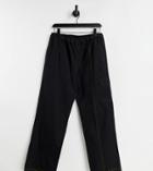 Collusion Unisex Low Rise Cargo Pants In Black