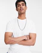 New Look Organic Cotton Longline T-shirt In White