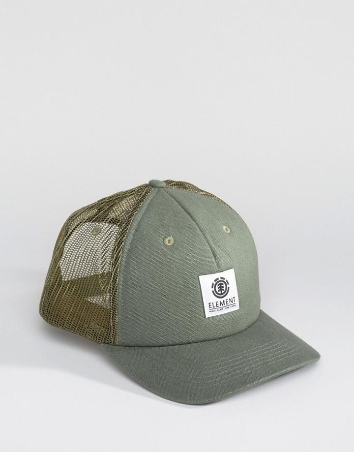 Element Icon Mesh Trucker Cap - Green
