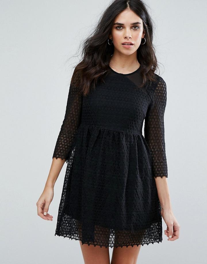 Little White Lies Maryse Skater Dress - Black