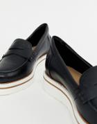 Aldo Leather Loafers - Black