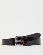 Bolongaro Trevor Patent Leather Belt-black