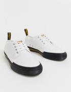 Dr Martens Pressler Plimsolls In White Canvas - White