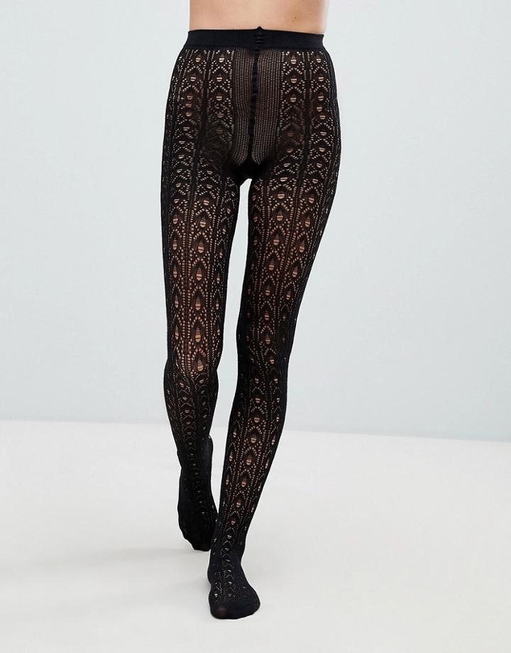Jonathan Aston Crochet Lace Tight - Black