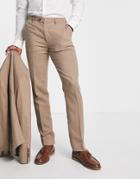 Gianni Feraud Wedding Slim Fit Linen Suit Pants-neutral
