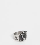 Reclaimed Vintage Inspired Chunky Stainless Steel Ring With Nautical Anchor Design Exclusive At Asos-gold
