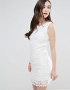 Pussycat London Crochet Dress - White