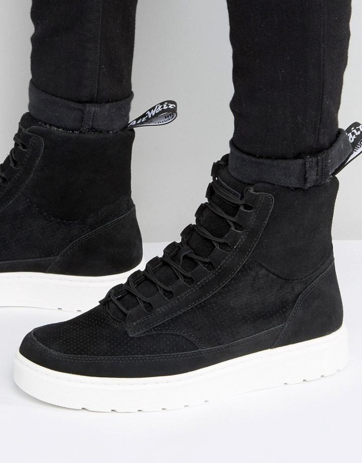 Dr Martens Kamar Suede Hi Top Sneakers - Black