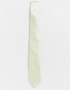 Gianni Feraud Plain Satin Tie - White