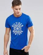 Tommy Hilfiger T-shirt With Hilfiger New York Print Navy In Regular Fit - Blue