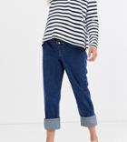Urban Bliss Maternity Relaxed Straight Leg Jeans With Deep Turn-up
