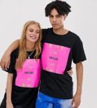 Reclaimed Vintage Unisex T-shirt With Branding-black