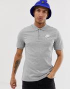 Nike Logo Polo Shirt Gray