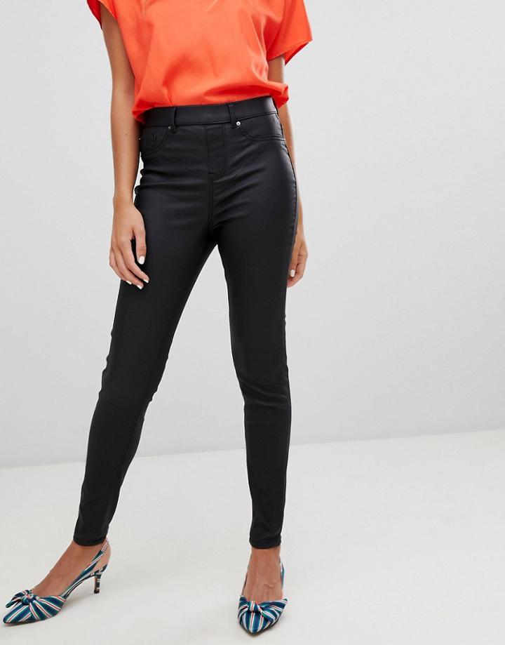 New Look Emilee Coated Jegging - Black