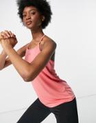 Only Play Training Tank In Rose-pink