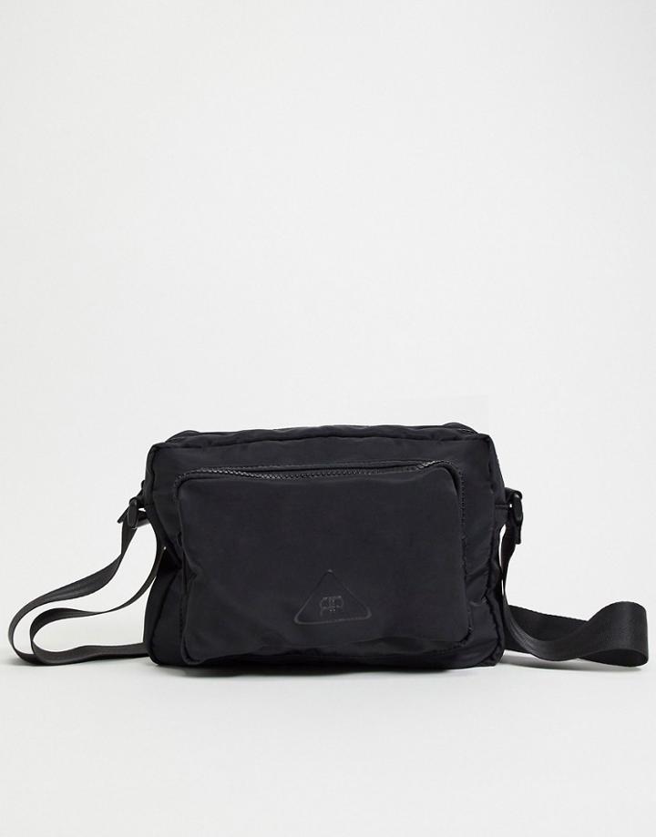 River Island Nylon Cross Body Bag In Black