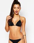 Missguided Mix & Match Triangle Bikini Top - Black