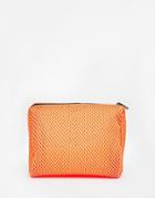 Asos Neon Mesh Makeup Bag - Orange