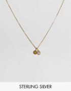 Carrie Elizabeth Initial A Cluster Necklace - Gold