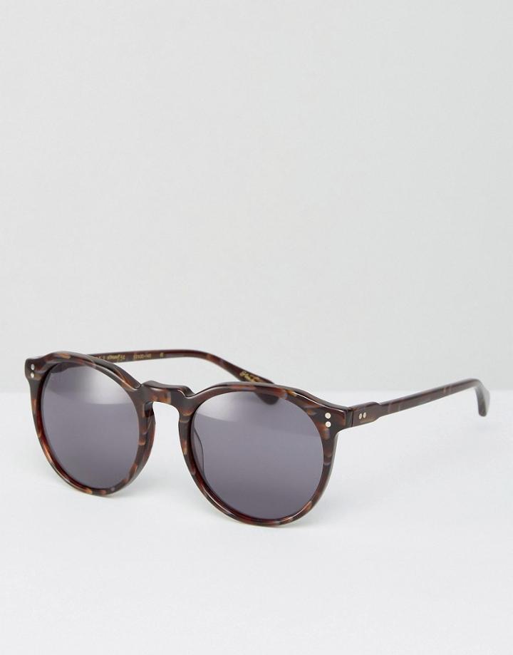 Raen Remmy Round Sunglasses In Manzanita - Brown