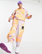 Crooked Tongues Set Sweatpants With Multi Color Tie Dye
