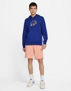 Nike Logo Twist Pack Fleece Hoodie In Royal Blue