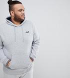 Fila Vintage Plus Hoodie With Small Script In Gray - Gray