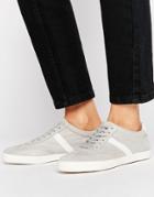 Asos Delphine Stripe Lace Up Sneakers - Gray