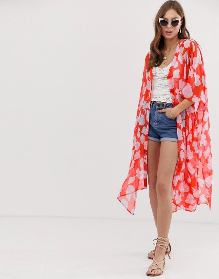 Y.a.s Button Through High Low Caftan - Multi