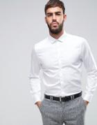 Asos Regular Fit Egyptian Cotton Shirt In White - White